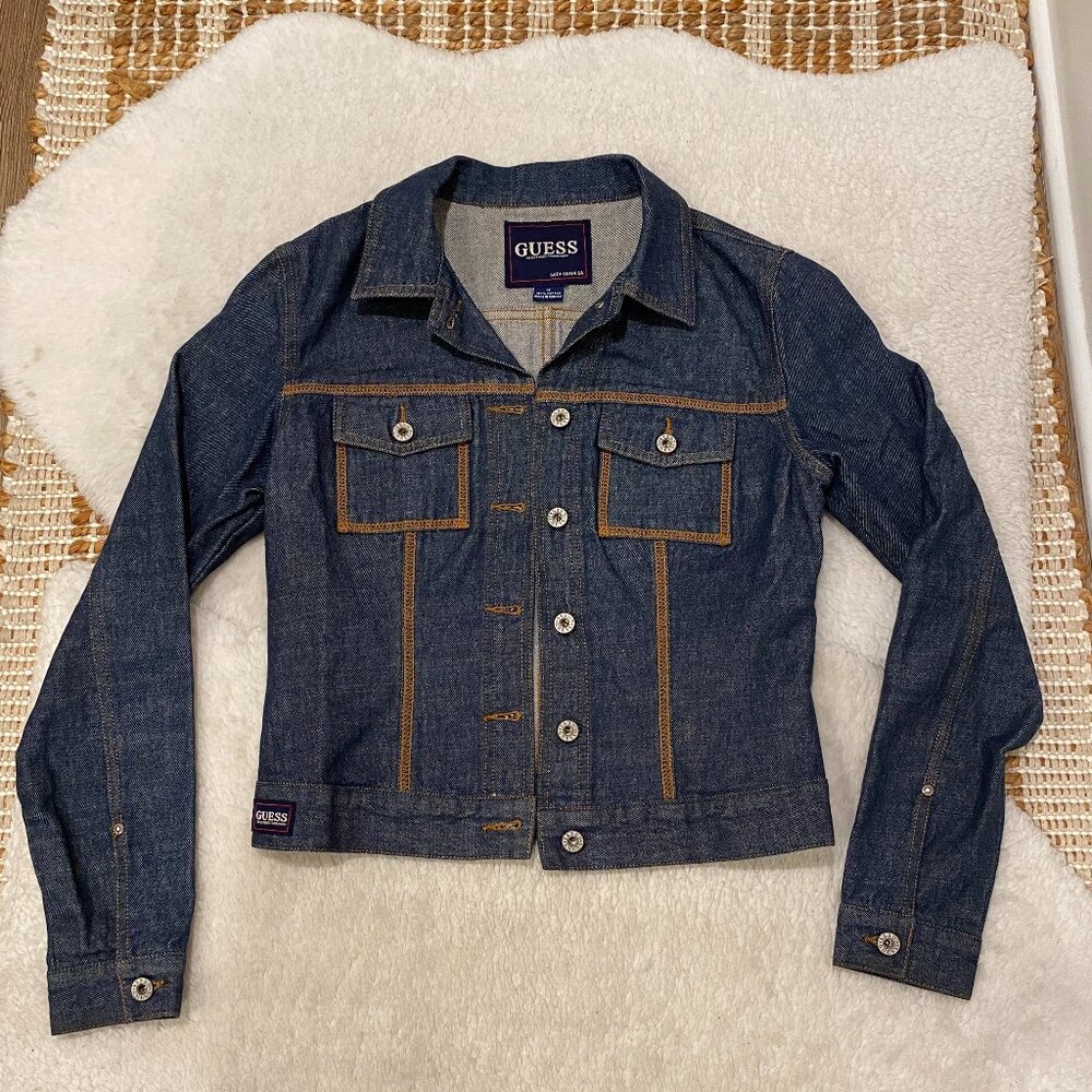 Rare Vintage Guess Denim Jacket – Perfect Condition, Size Medium